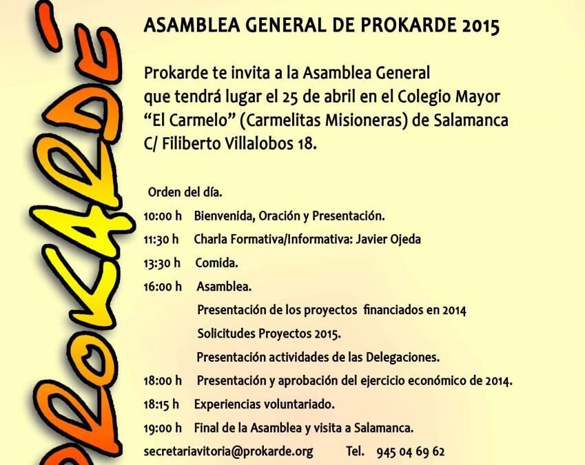 Asamblea General – Salamanca 2015